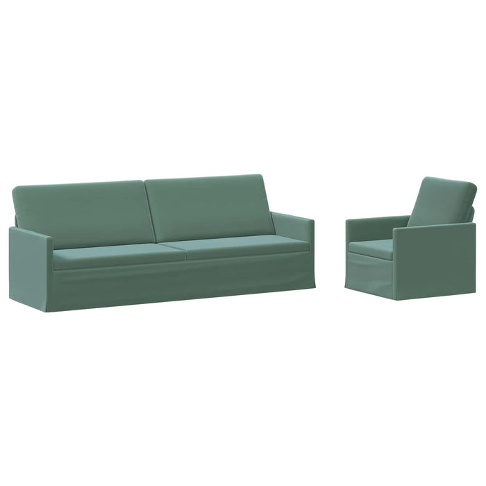 Set de canapea 2 pcs Verde Mării Catifea WALTI