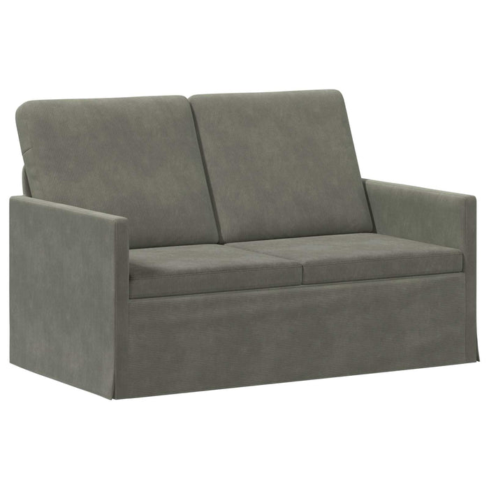 Set de canapea 2 pcs Gri deschis Țesătură din corduroy WALTI