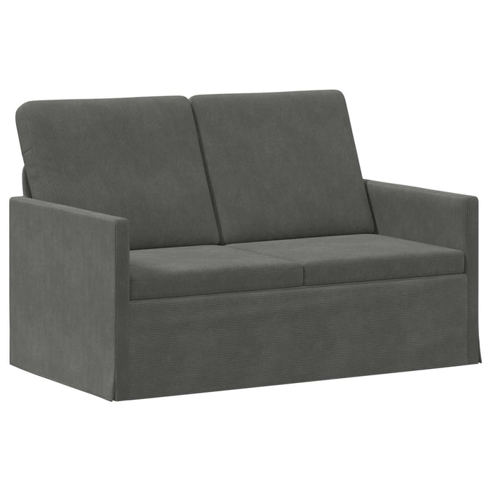 Set de canapea 2 pcs Gri închis Țesătură din corduroy WALTI