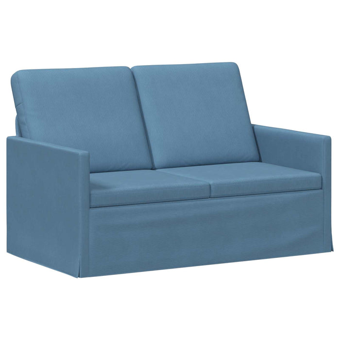 Set de canapea 2 pcs albastru Țesătură din corduroy WALTI