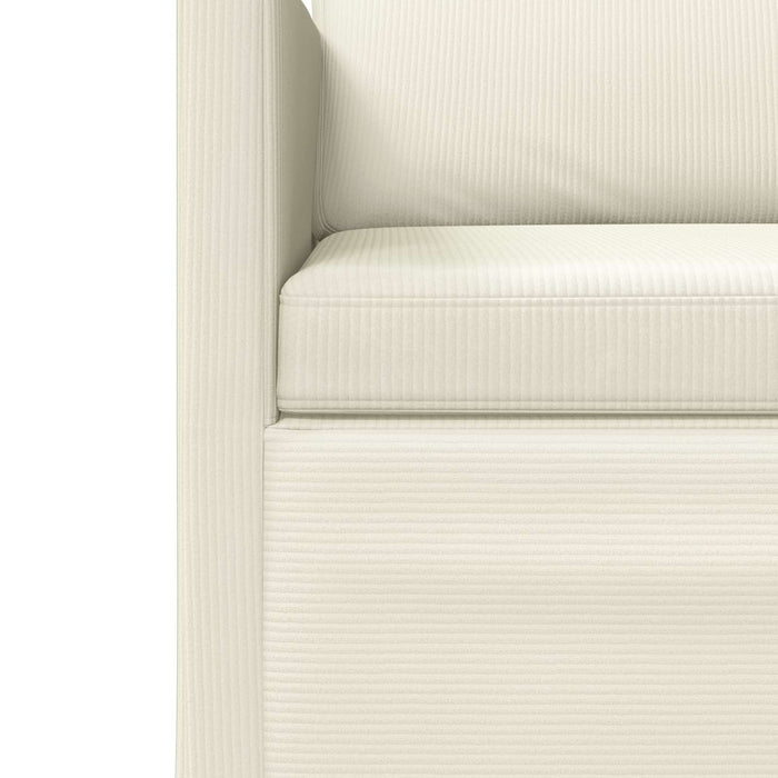 Set de canapea 2 pcs Crem Țesătură din corduroy WALTI