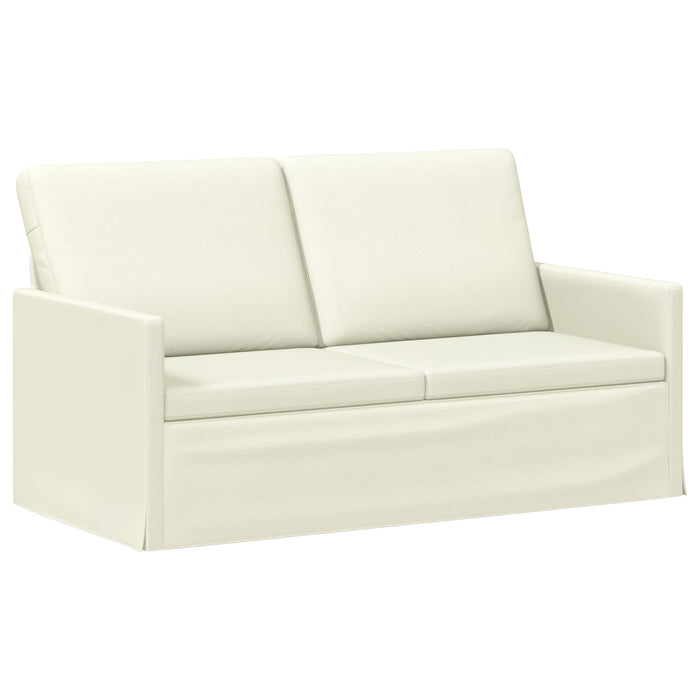 Set de canapea 2 pcs Crem Țesătură din corduroy WALTI