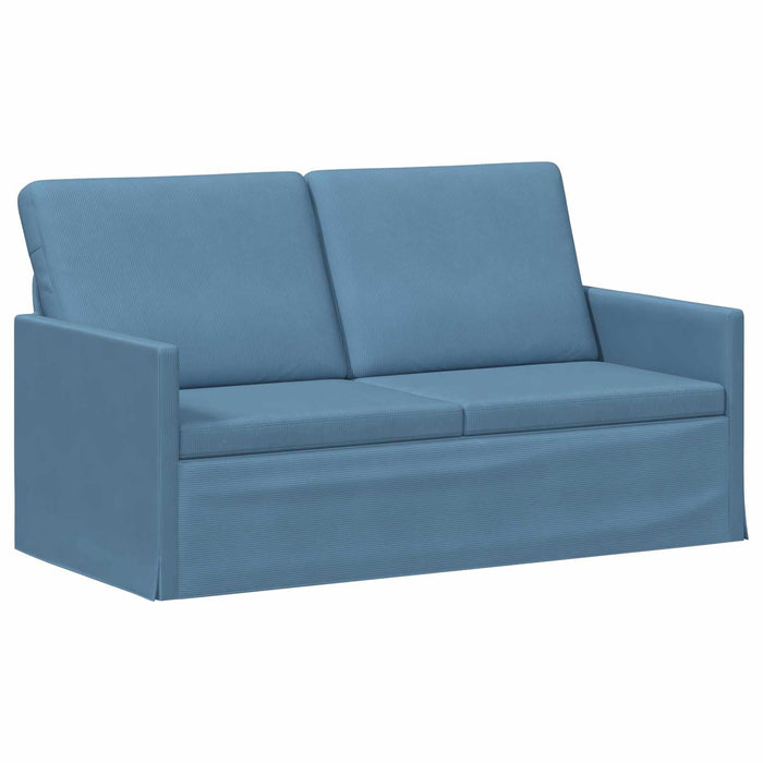 Set de canapea 2 pcs albastru Țesătură din corduroy WALTI