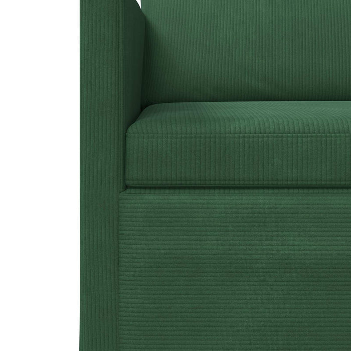 Set de canapea 2 pcs Verde Junglă Țesătură din corduroy WALTI