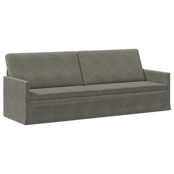 Set de canapea 2 pcs Gri deschis Țesătură din corduroy WALTI