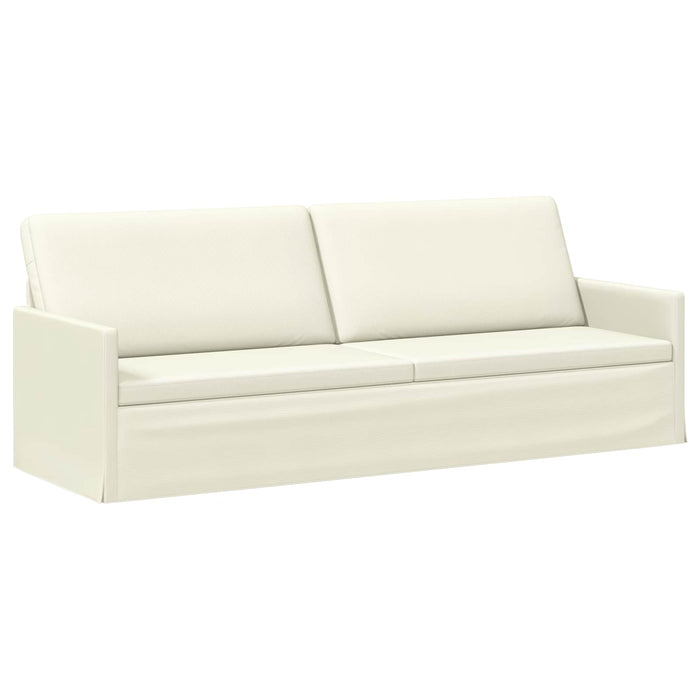 Set de canapea 2 pcs Crem Țesătură din corduroy WALTI