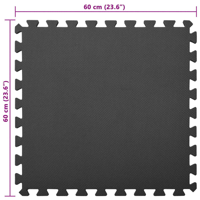 Covor de bazin pentru piscină 6 pcs Negru 2,16 ㎡ Spumă EVA - WALTI WALTI