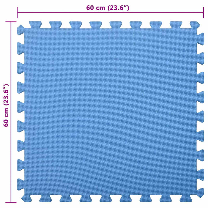 Covor de bazin pentru piscină 6 pcs albastru 2,16 ㎡ Spumă EVA - WALTI WALTI