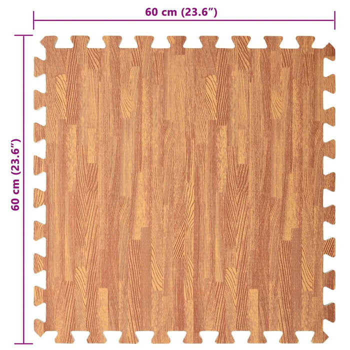 Mats de exerciții puzzle 12 pcs Maro 4,32 ㎡ Spumă EVA - WALTI WALTI