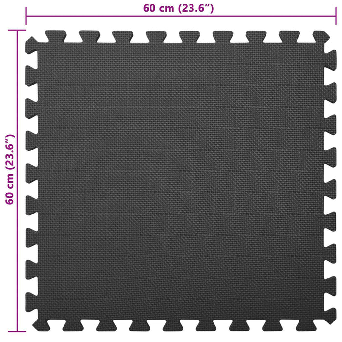 Mats de exerciții puzzle 12 pcs Negru 4,32 ㎡ Spumă EVA - WALTI WALTI