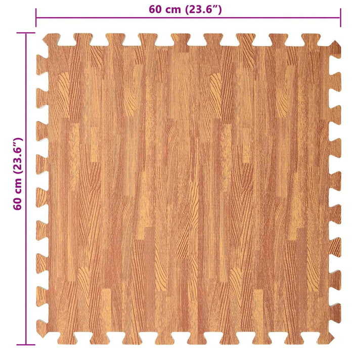 Mats de exerciții puzzle 12 pcs Maro 4,32 ㎡ Spumă EVA - WALTI WALTI