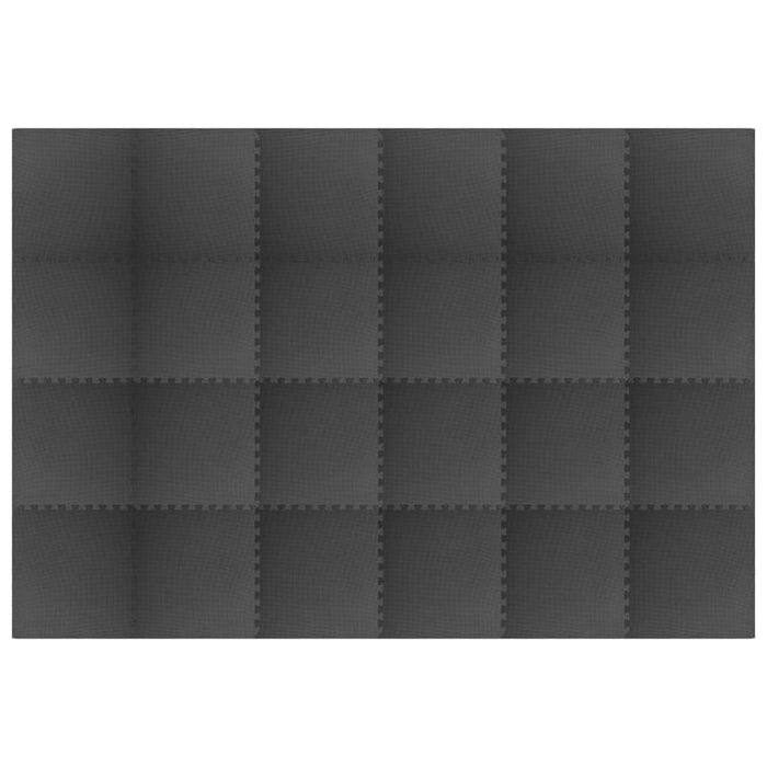 Mats de exerciții puzzle 24 pcs Negru 8,64 ㎡ Spumă EVA - WALTI WALTI