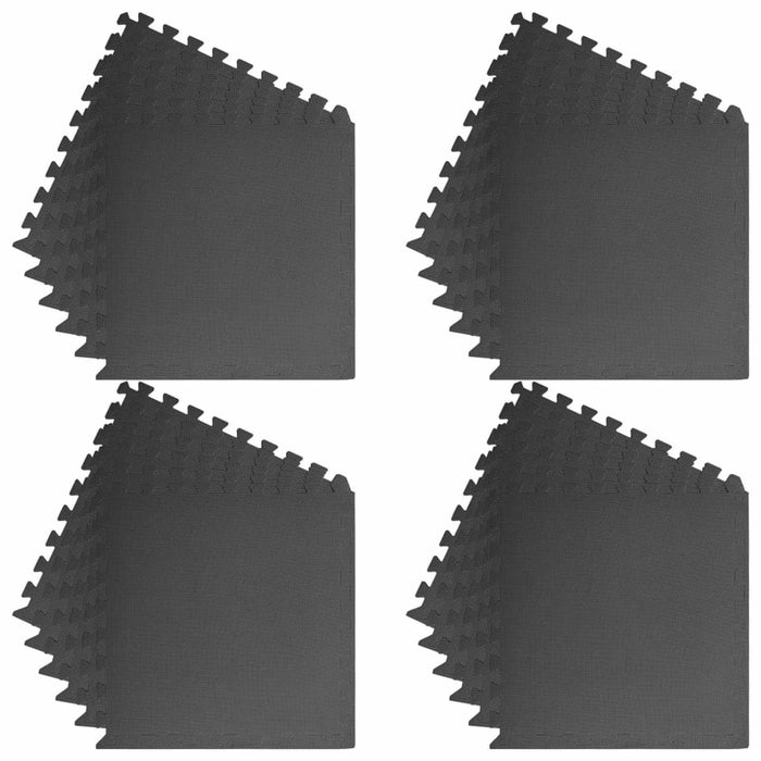 Mats de exerciții puzzle 24 pcs Negru 8,64 ㎡ Spumă EVA - WALTI WALTI