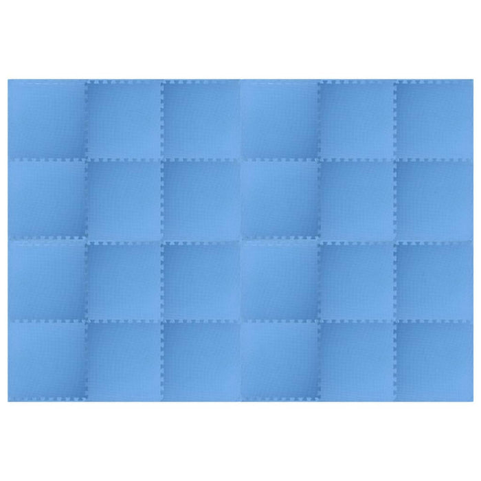 Mats de exerciții puzzle 24 pcs albastru 8,64 ㎡ Spumă EVA - WALTI WALTI