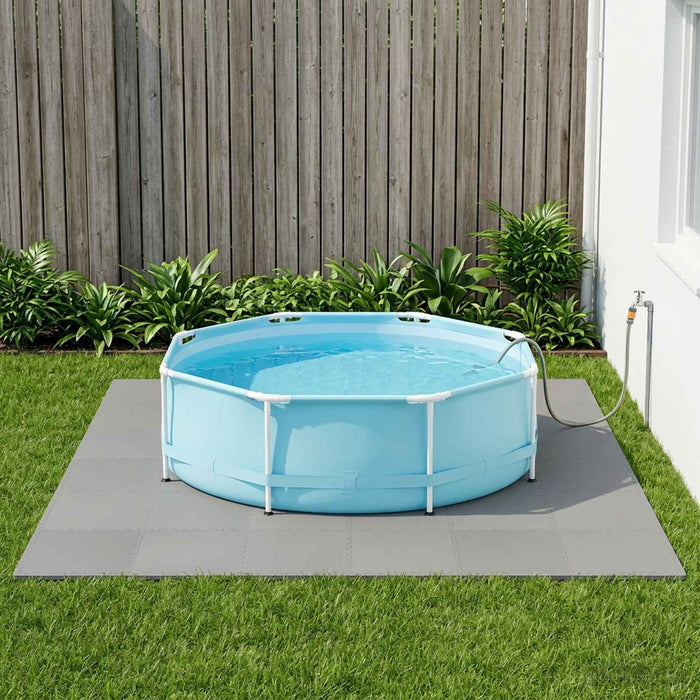 Covor de bazin pentru piscină 50 pcs Gri 18 m² Spumă EVA - WALTI WALTI