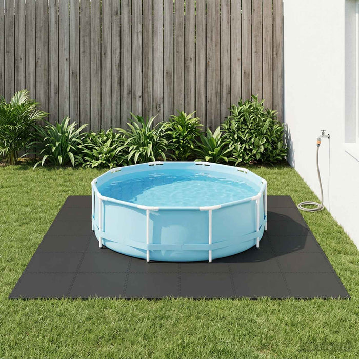 Covor de bazin pentru piscină 24 pcs Negru 8,64 m² Spumă EVA - WALTI WALTI