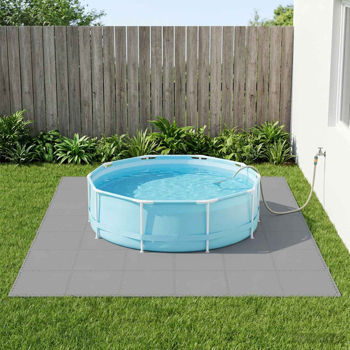 Covor de bazin pentru piscină 24 pcs Gri 8,64 m² Spumă EVA - WALTI WALTI