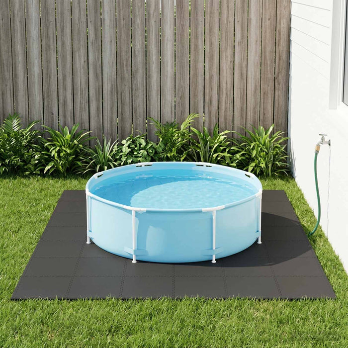 Covor de bazin pentru piscină 24 pcs Negru 8,64 m² Spumă EVA - WALTI WALTI