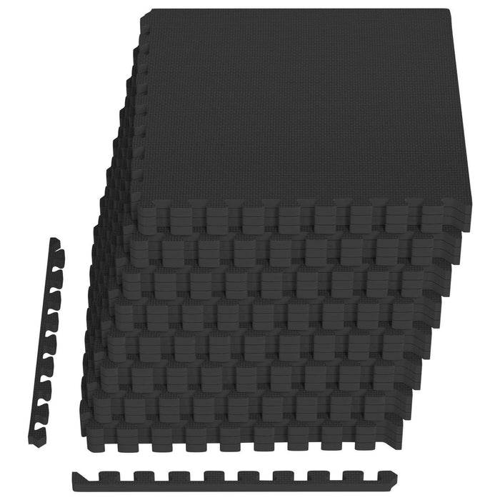 Covor de bazin pentru piscină 24 pcs Negru 8,64 m² Spumă EVA - WALTI WALTI