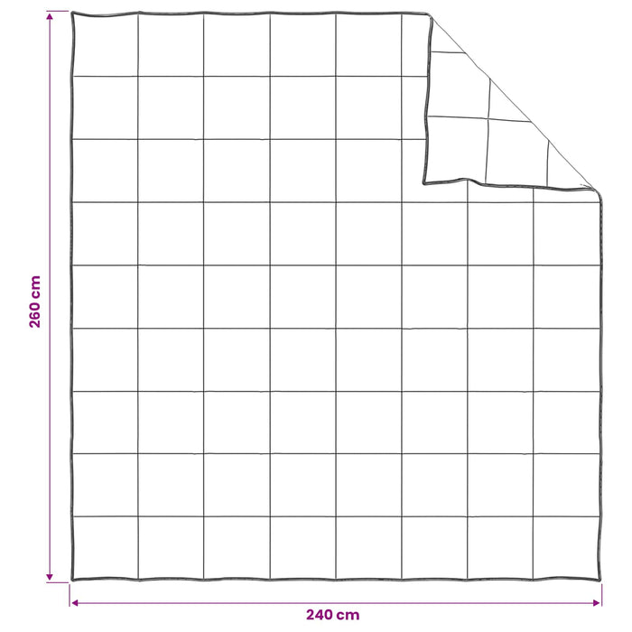 Set de Pături 2 buc. 260 x 240 cm Toate sezoanele Fibră Kapok WALTI