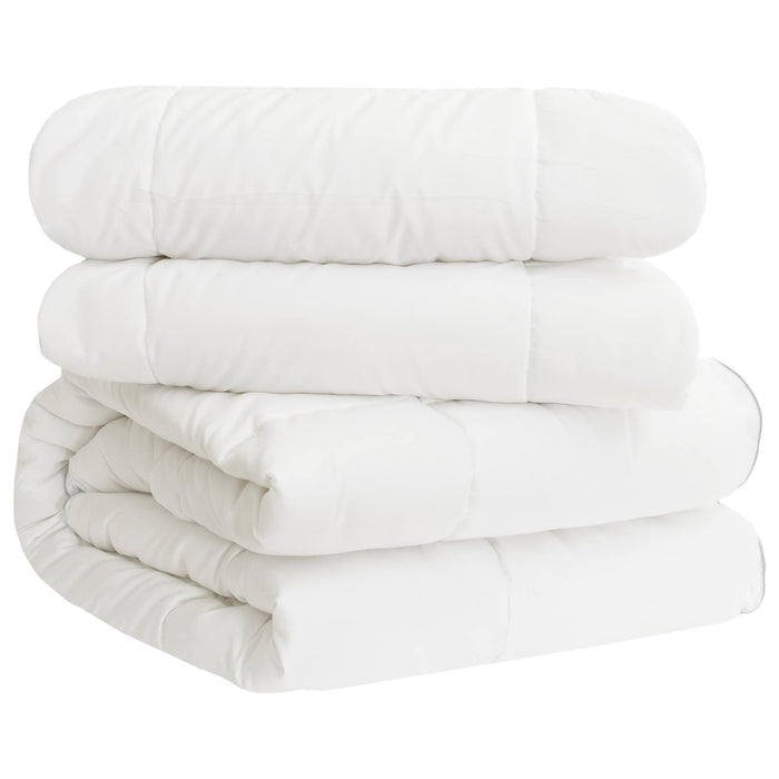Set de Pături 3 buc. 200 x 220 cm Toate sezoanele Bambus Alb WALTI