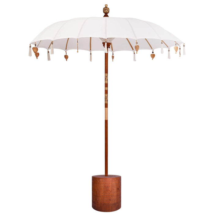 Umbrelă balineză cu bază Rotund 190 x 190 x 295 cm WALTI