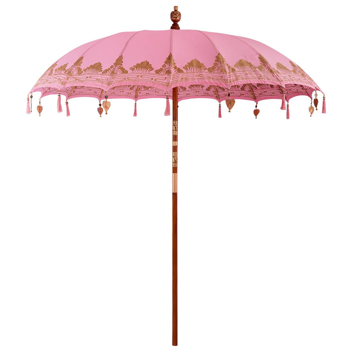 Umbrela balineză cu bază Roz și Maro Ø 210-220 cm WALTI