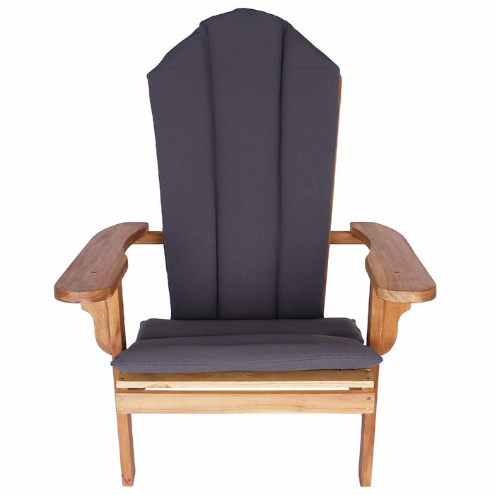 Fotoliu Adirondack pentru grădină natural Lemn solid de tec WALTI