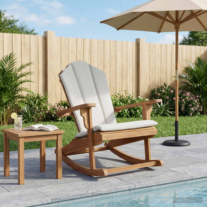 Scaun de balansoar Adirondack pentru grădină natural WALTI