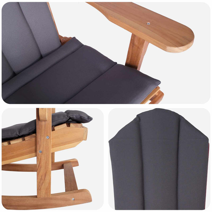 Scaun de balansoar Adirondack pentru grădină natural WALTI