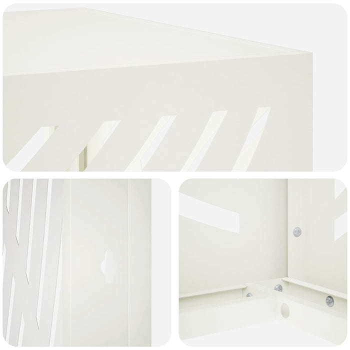 Husă pentru aer condiționat Alb 90 x 40 x 60 cm Oțel WALTI