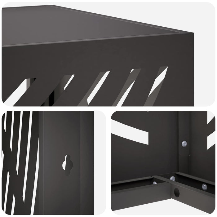 Husă pentru aer condiționat Negru 100 x 50 x 70 cm Oțel WALTI