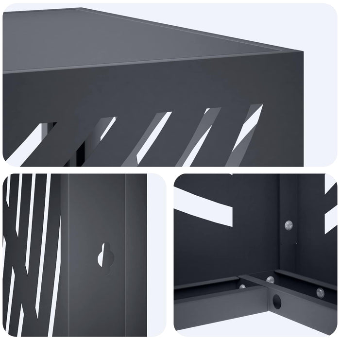 Husă pentru aer condiționat Antracit 110 x 50 x 80 cm Oțel WALTI
