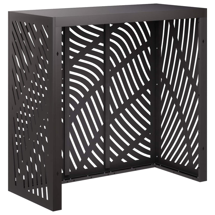 Husă pentru aer condiționat Negru 110 x 50 x 105 cm Oțel WALTI