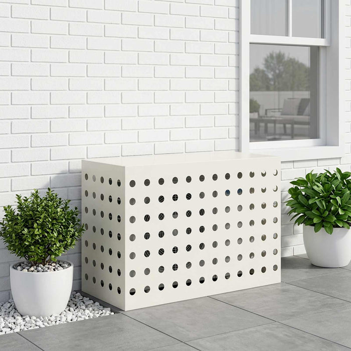 Husă pentru aer condiționat Alb 90 x 40 x 60 cm Oțel - WALTI WALTI