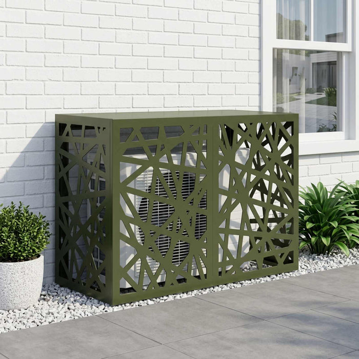 Husă pentru aer condiționat Verde măsliniu 90 x 40 x 60 cm Oțel - WALTI WALTI