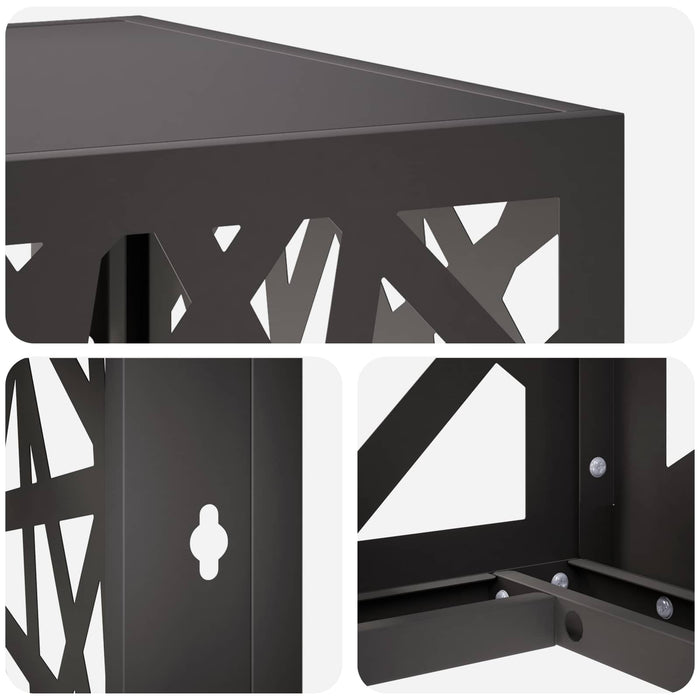 Husă pentru aer condiționat Negru 110 x 50 x 80 cm Oțel WALTI