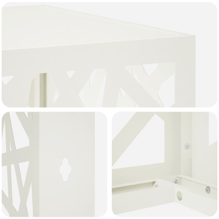Husă pentru aer condiționat Alb 110 x 50 x 105 cm Oțel WALTI