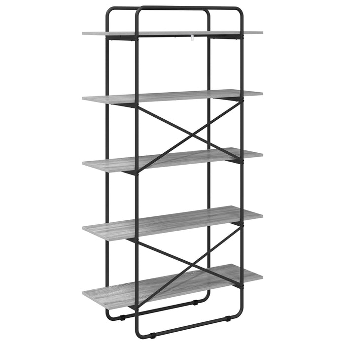 Raft pentru cărți 5 niveluri 100 x 35 x 175,5 cm PB Sonoma gri WALTI