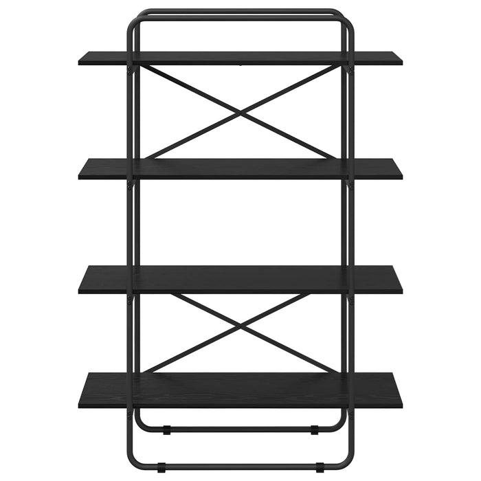 Raft pentru cărți 4 niveluri 100 x 35 x 140 cm PB Stejar Negru WALTI
