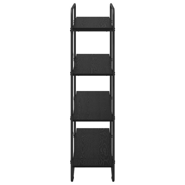 Raft pentru cărți 4 niveluri 100 x 35 x 140 cm PB Stejar Negru WALTI