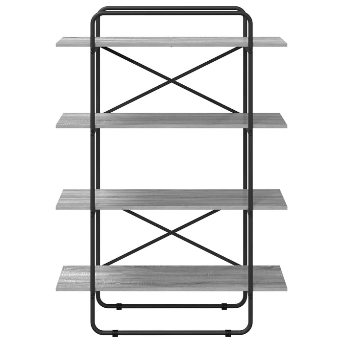 Raft pentru cărți 4 niveluri 100 x 35 x 140 cm PB Sonoma gri WALTI