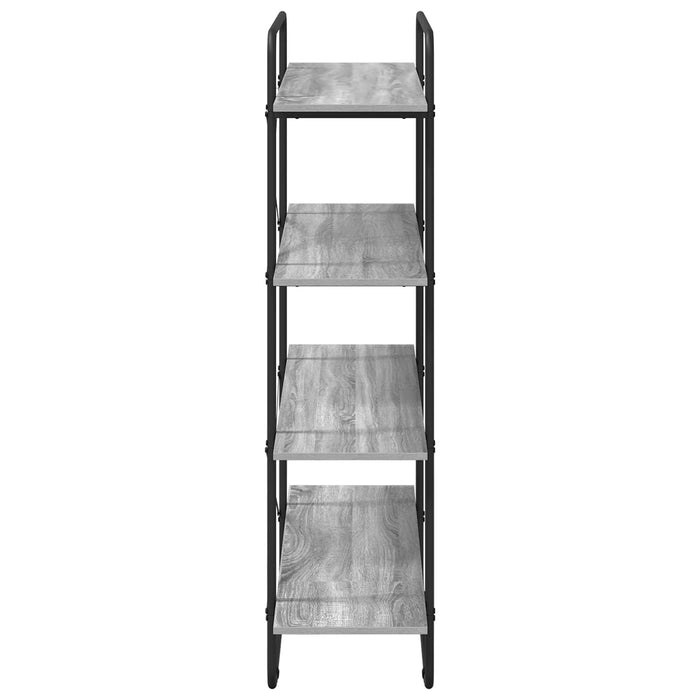 Raft pentru cărți 4 niveluri 100 x 35 x 140 cm PB Sonoma gri WALTI