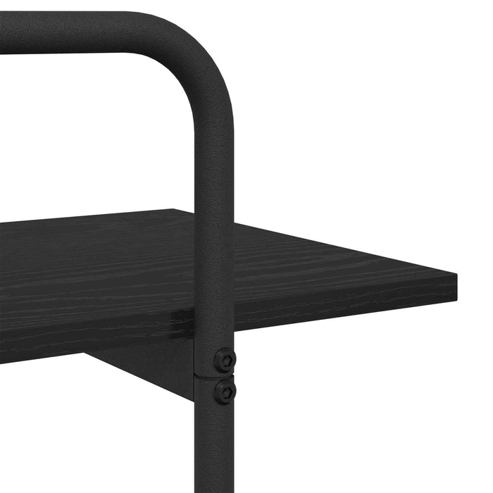 Raft pentru cărți 3 niveluri 100 x 35 x 105 cm PB Stejar Negru WALTI