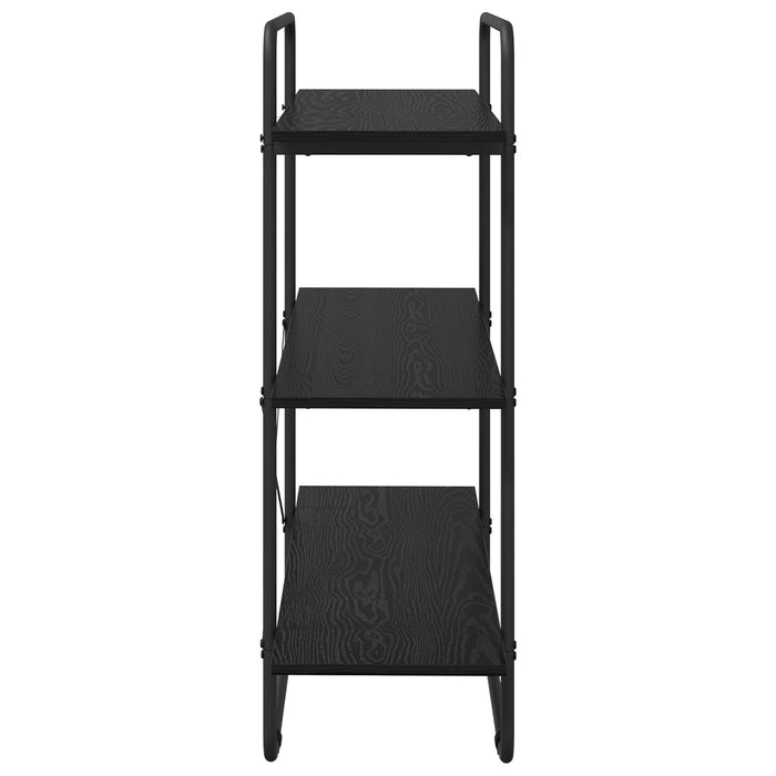 Raft pentru cărți 3 niveluri 100 x 35 x 105 cm PB Stejar Negru WALTI