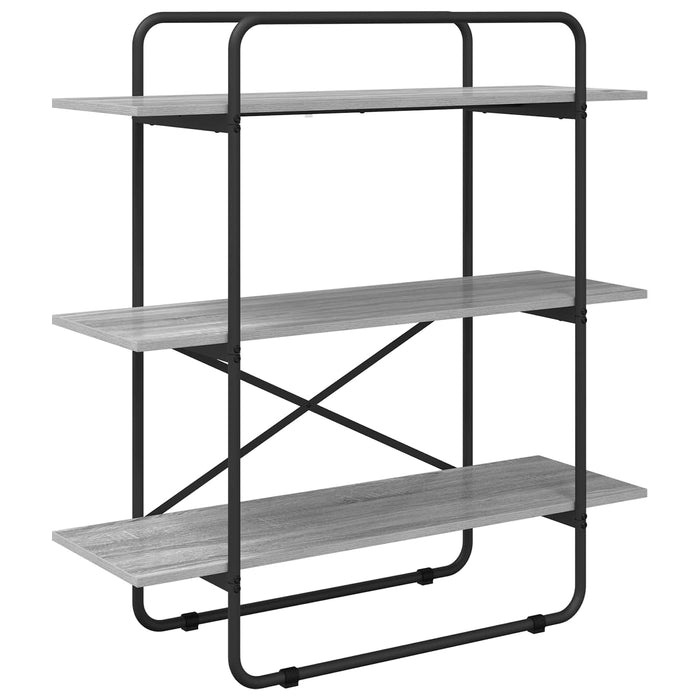 Raft pentru cărți 3 niveluri 100 x 35 x 105 cm PB Sonoma gri WALTI