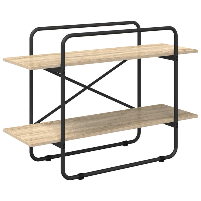 Raft pentru cărți 2 niveluri 100 x 35 x 70 cm PB Stejar Sonoma WALTI