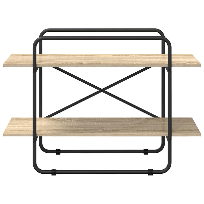 Raft pentru cărți 2 niveluri 100 x 35 x 70 cm PB Stejar Sonoma WALTI