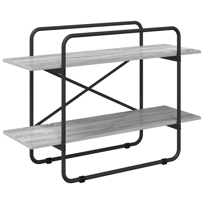 Raft pentru cărți 2 niveluri 100 x 35 x 70 cm PB Sonoma gri WALTI