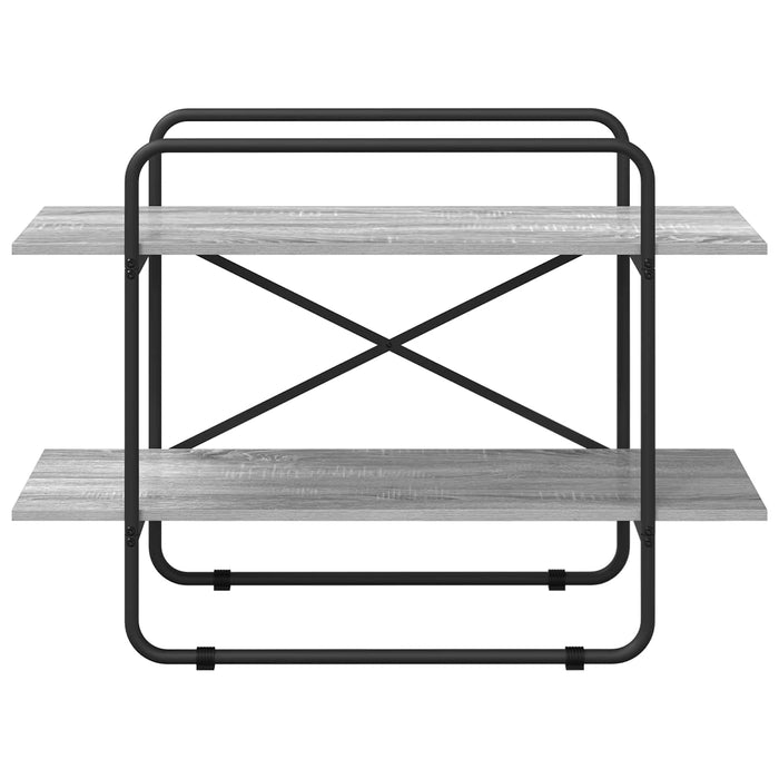 Raft pentru cărți 2 niveluri 100 x 35 x 70 cm PB Sonoma gri WALTI